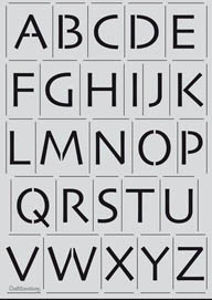 Schablone A5 Alphabet Grossbuchstaben